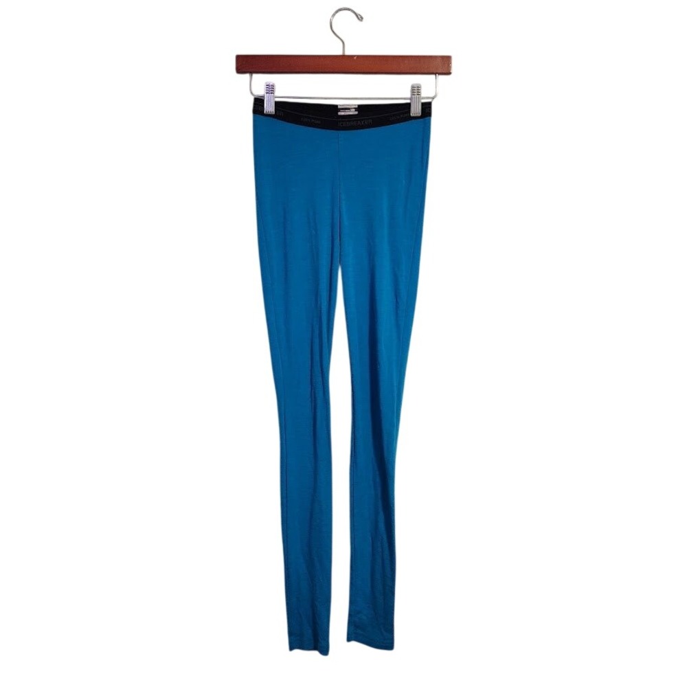ICEBREAKER Bodyfit Basics 200 Merino Wool Thermal Leggings Blue gorpcore XS